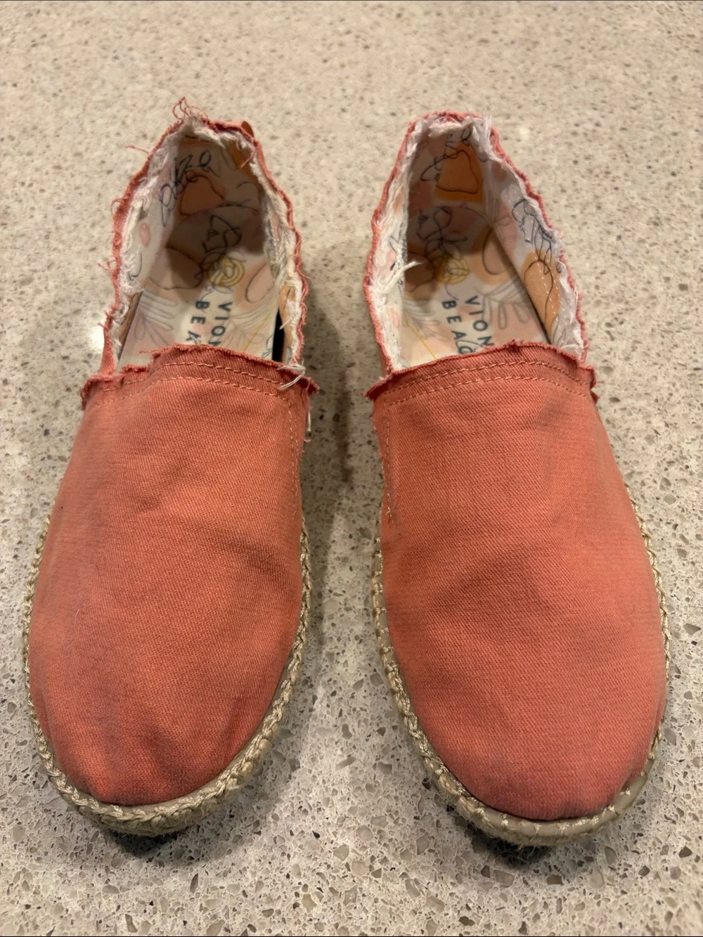 Vionic Coral Canvas Slip-On Espadrilles